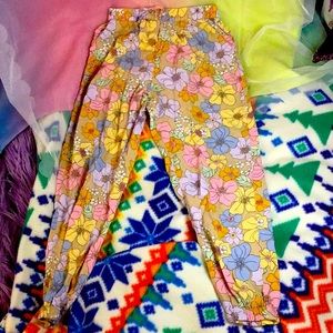 Flower flowy pants